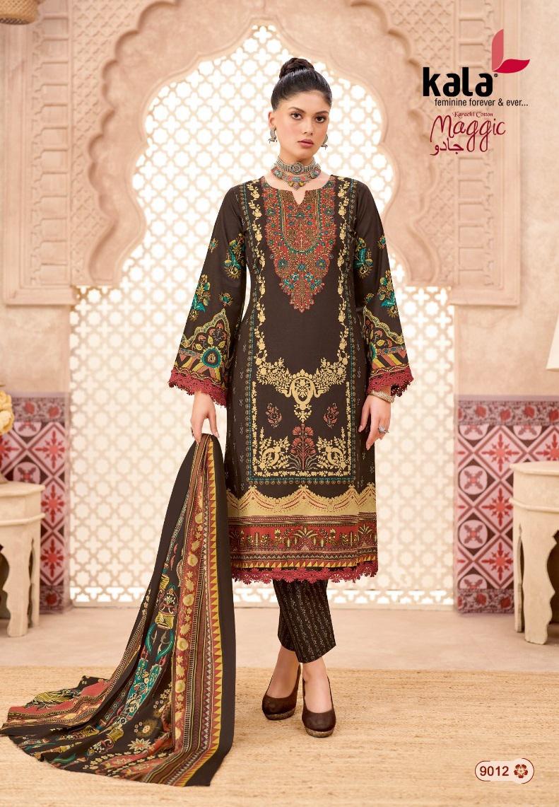 Kala Magic Vol 24 Readymade Cotton Karachi Kurti Pant With Dupatta