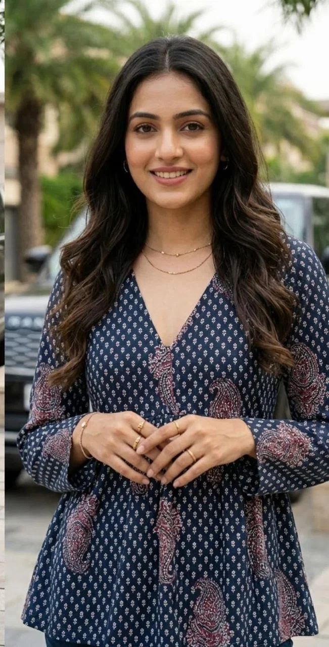 Naisha K 1012 Cotton Printed Short Top Collection