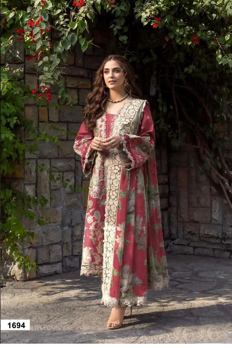 Saniya 1694 Cotton Chikankari Embroidered Salwar Kameez
