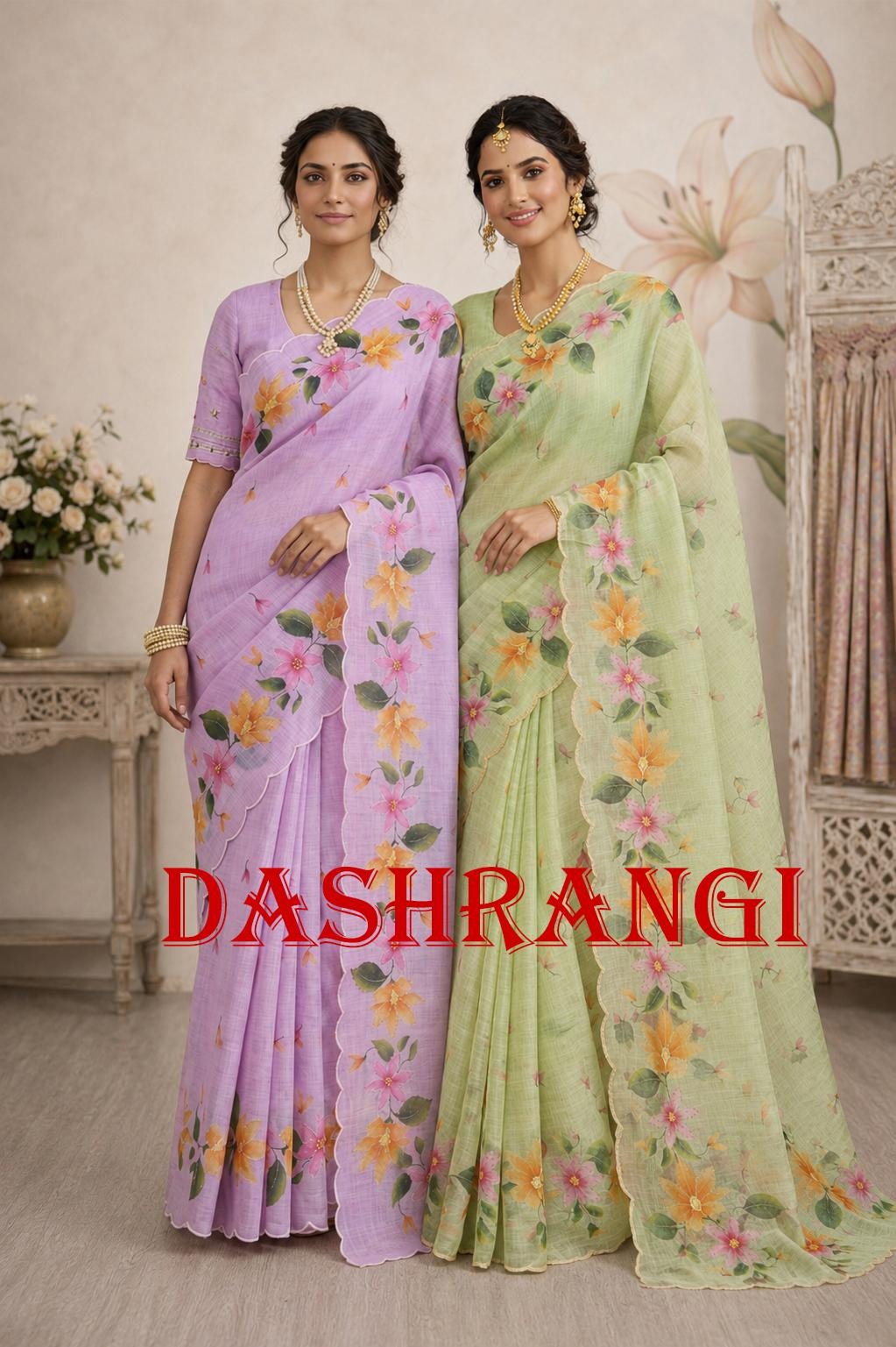Bunawat Dashrangi Printed Cotton Wholesale Sarees Collection