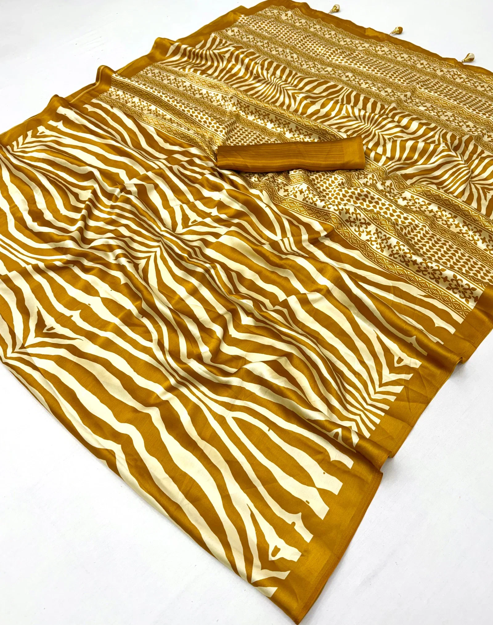 Lux Vol 37 Semi Modal Strip Design Saree Collection