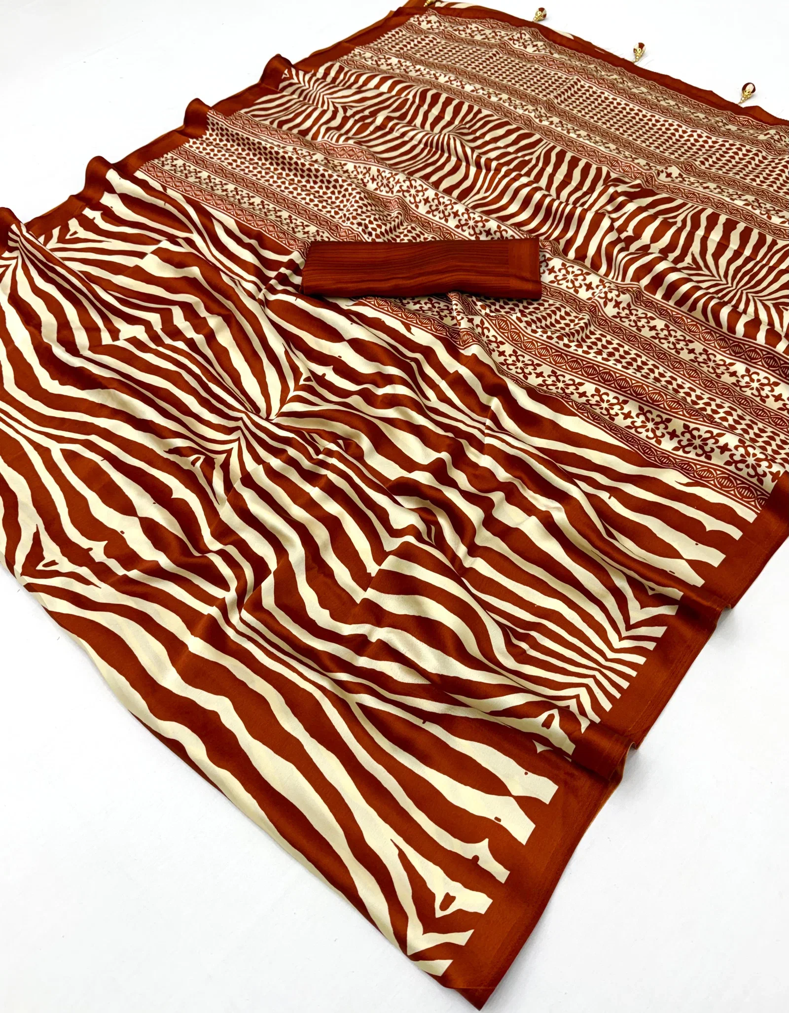 Lux Vol 37 Semi Modal Strip Design Saree Collection
