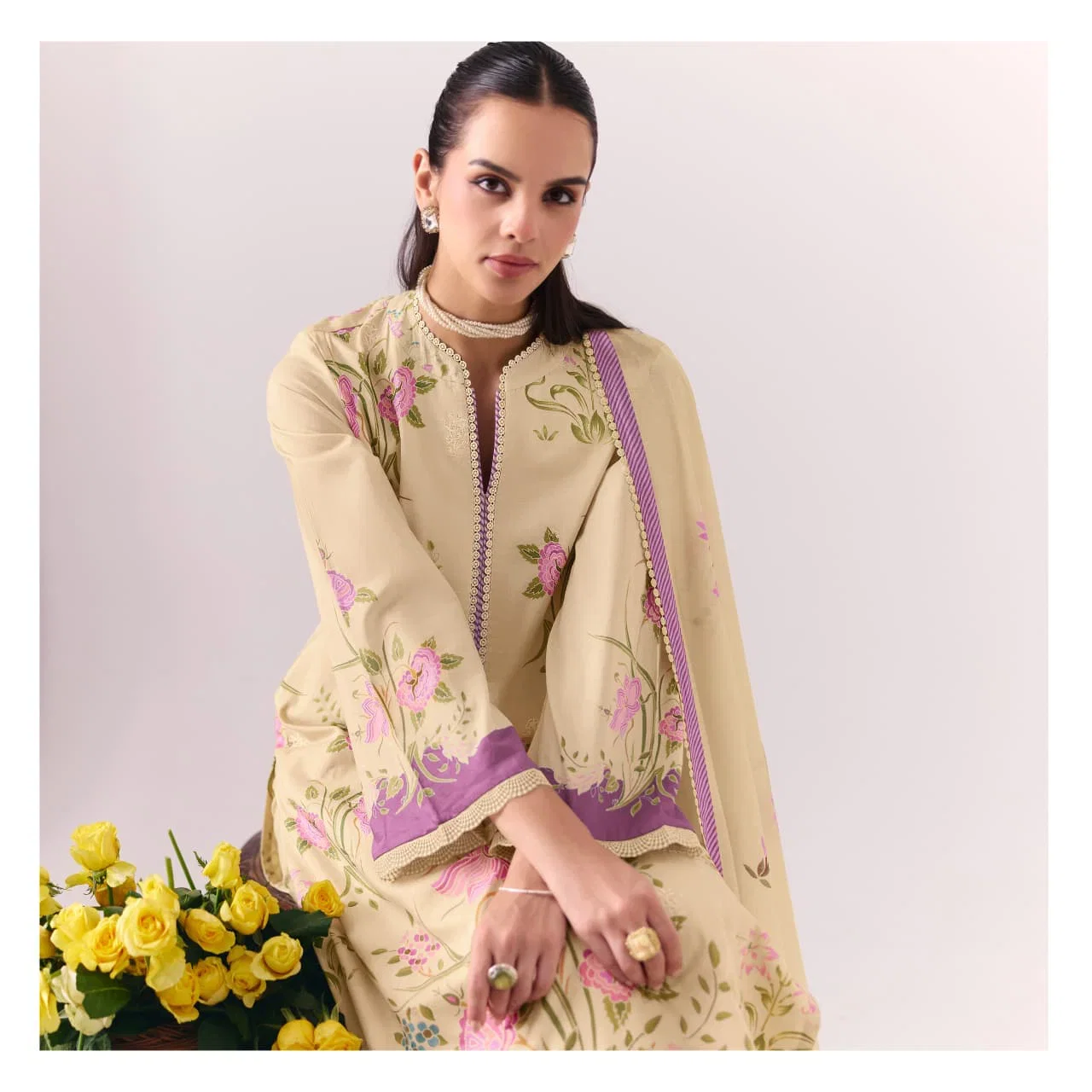 Kimora Sohni Coral Vol 76 Lawn Cotton Digital Printed Salwar Kameez