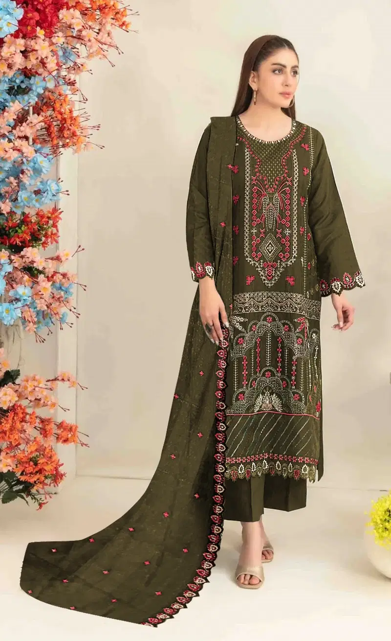Mah E Rooh 5250 A To E Crunchy With Embroidered Salwar Kameez Collection