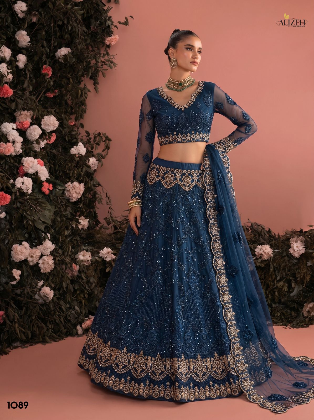 Alizeh 1085 To 1090 Butterfly Net Designer Lehenga Choli Collection