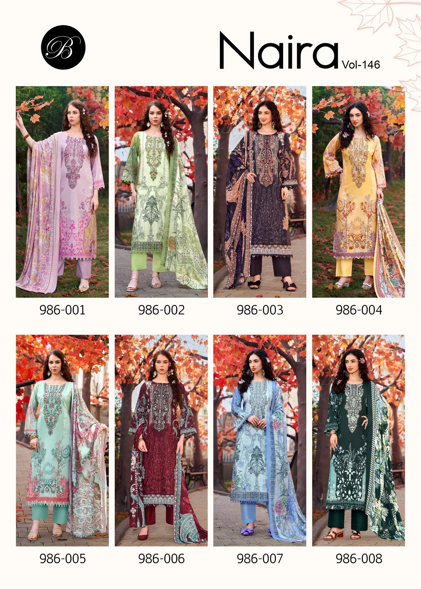 Belliza Naira Vol 146 Cotton Digital Printed Dress Material