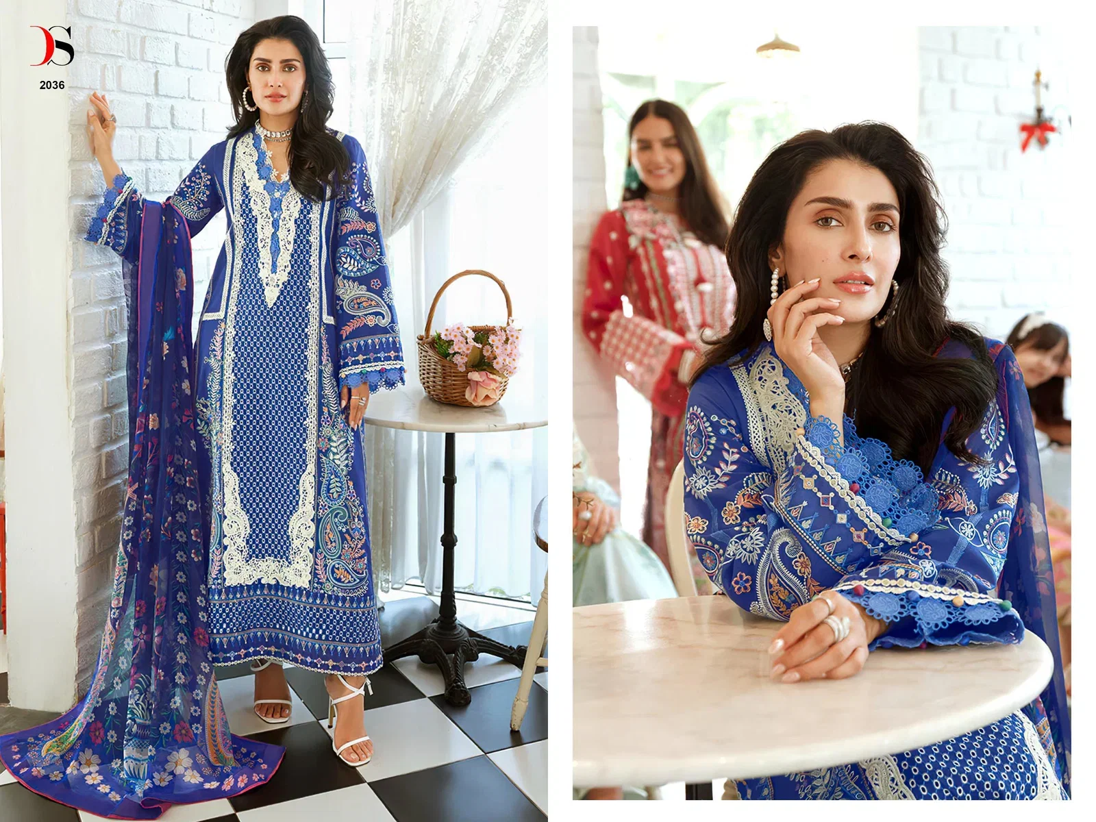 Deepsy Mushq Vol 4 Cotton Dupatta Cotton Embroidered Salwar Kameez