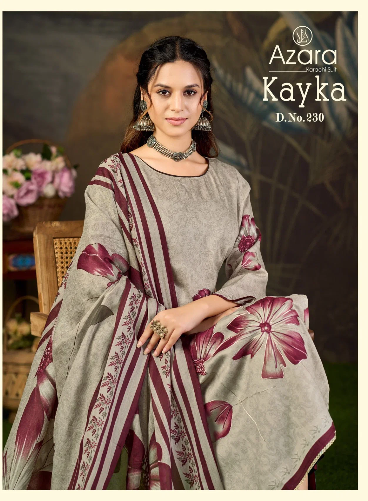 Radhika Azara Kayka 230 A To D Zam Cotton Print Hand Worked Salwar Kameez