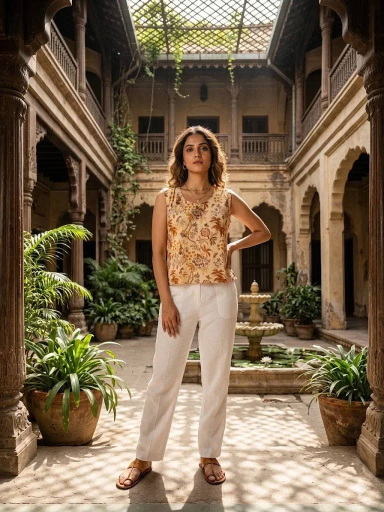 Naisha K 1015 Cotton Sleeveless Tops