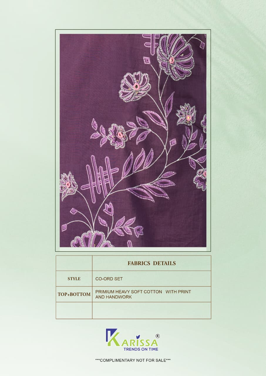 Karissa Amrita Bombay Cotton Handworked Kurti With Bottom
