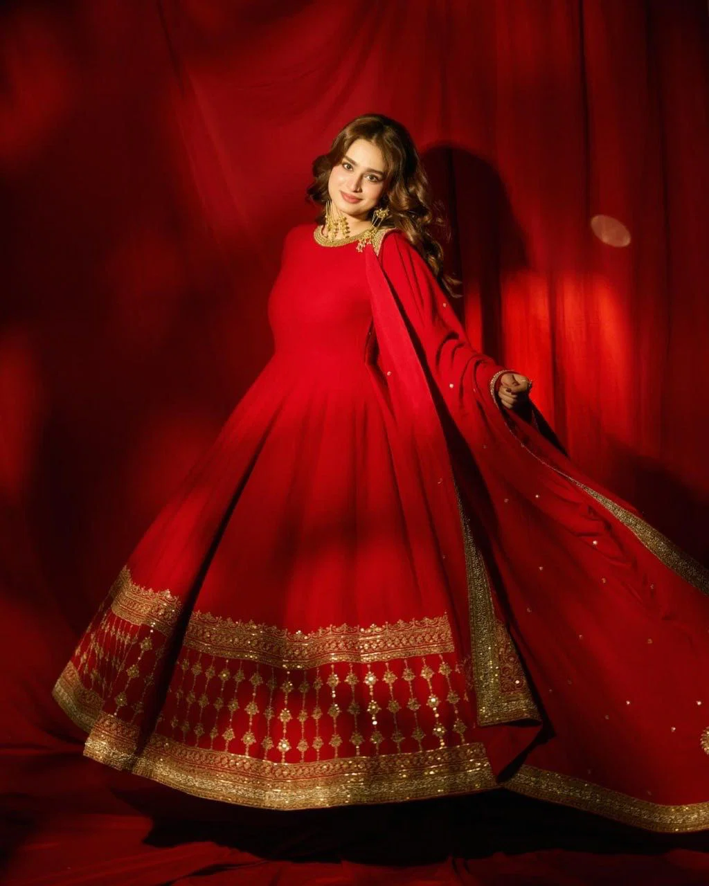 Glory 6026 Vichitra Silk Gown With Pant And Dupatta
