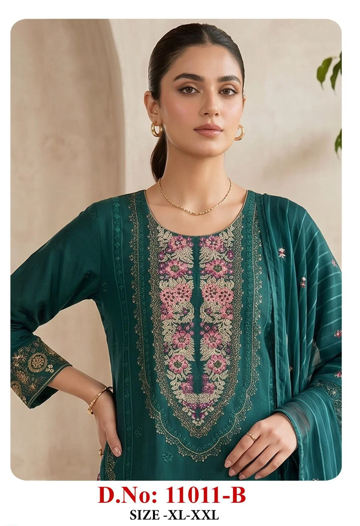 Zorista 11011 A To D Cambric Cotton Embroidered Salwar Kameez
