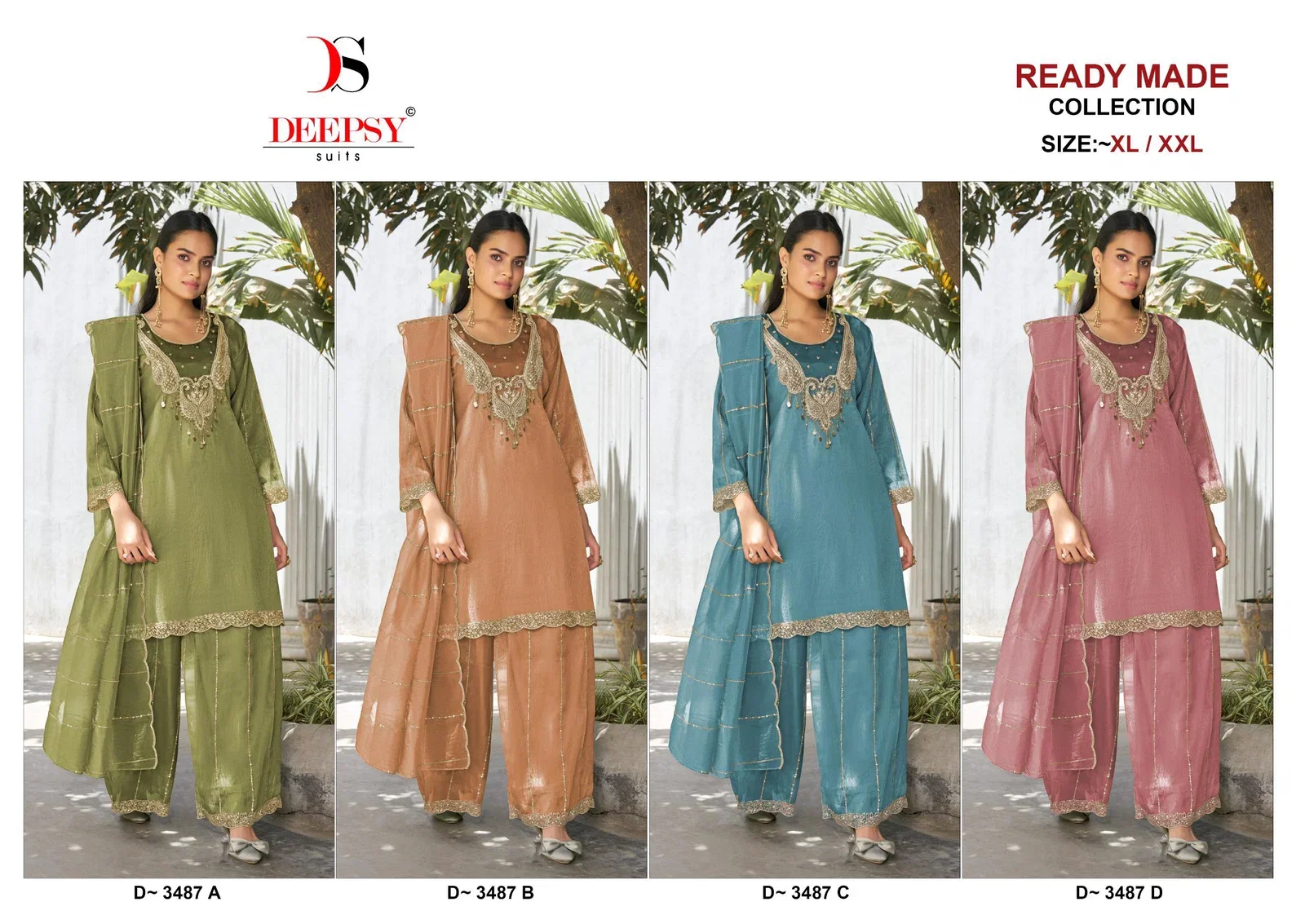 Deepsy D 3487 Salsa Silk Beats Worked Salwar Kameez