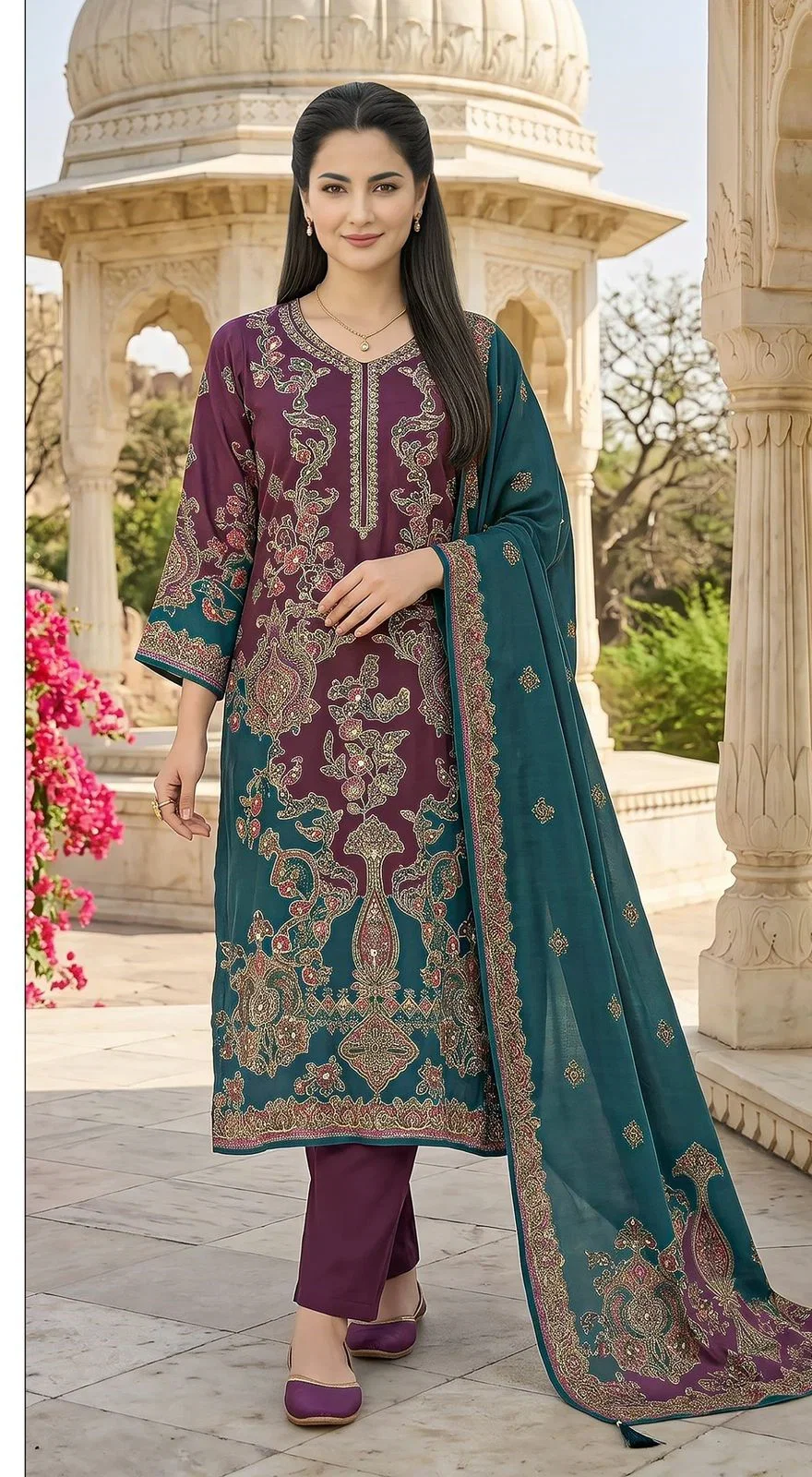 Shree Kt 369 Viscose Muslin Digital Printed Salwar Kameez