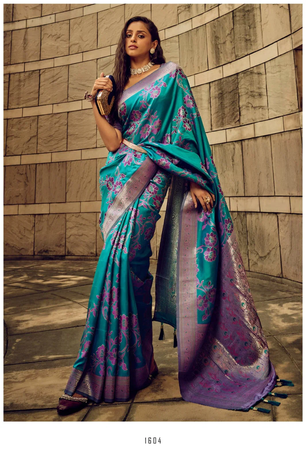 Brasso 1600 Satin Brasso Festival Wear Saree