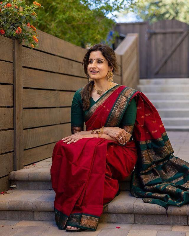 Soft Silk 5044 Lichi Silk Jacquard Work Saree Collection
