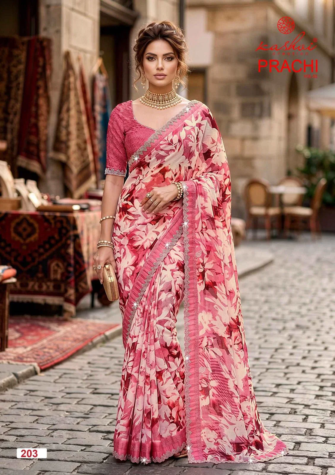 Kashvi Prachi Vol 2 Pc Rimzim With Cutworked Saree