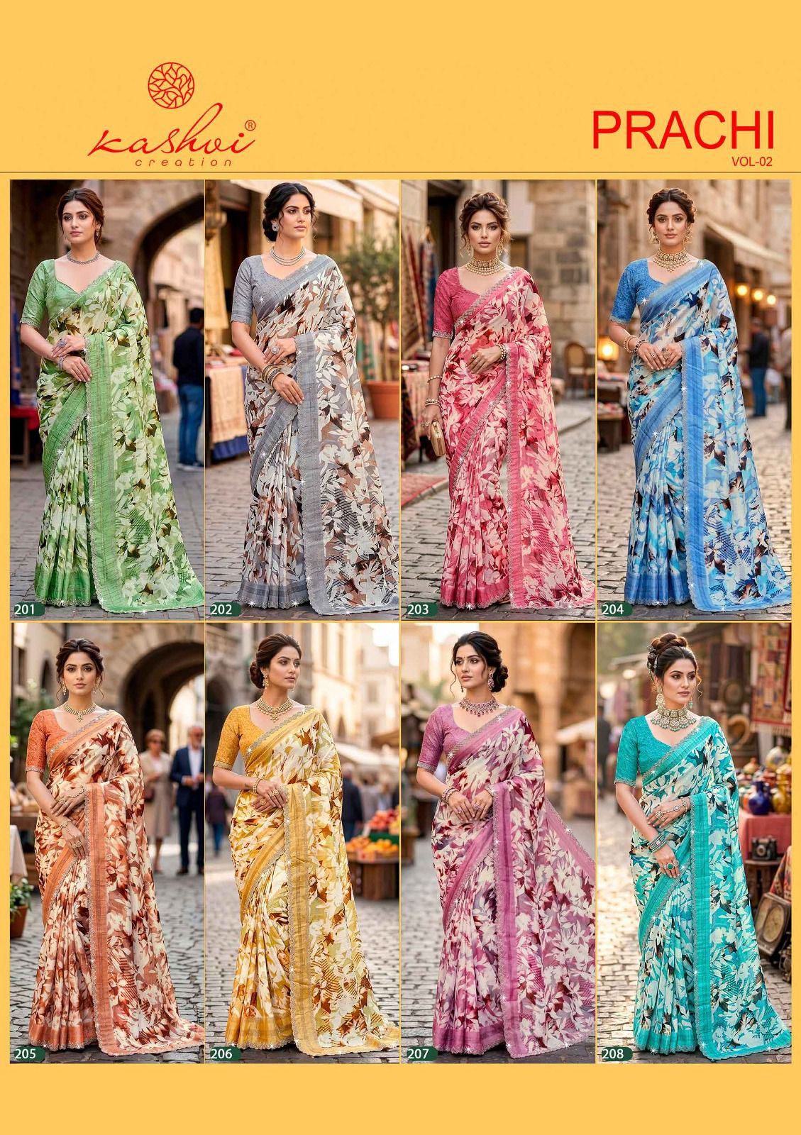 Kashvi Prachi Vol 2 Pc Rimzim With Cutworked Saree