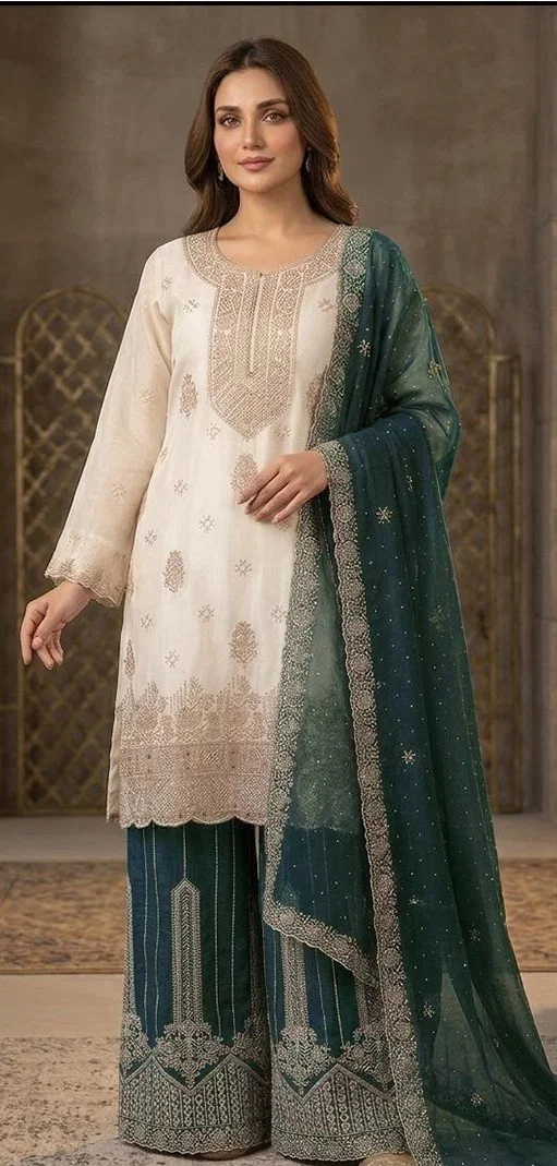 Hoor Tex 839 A To D Crunchy Embroidered Salwar Kameez