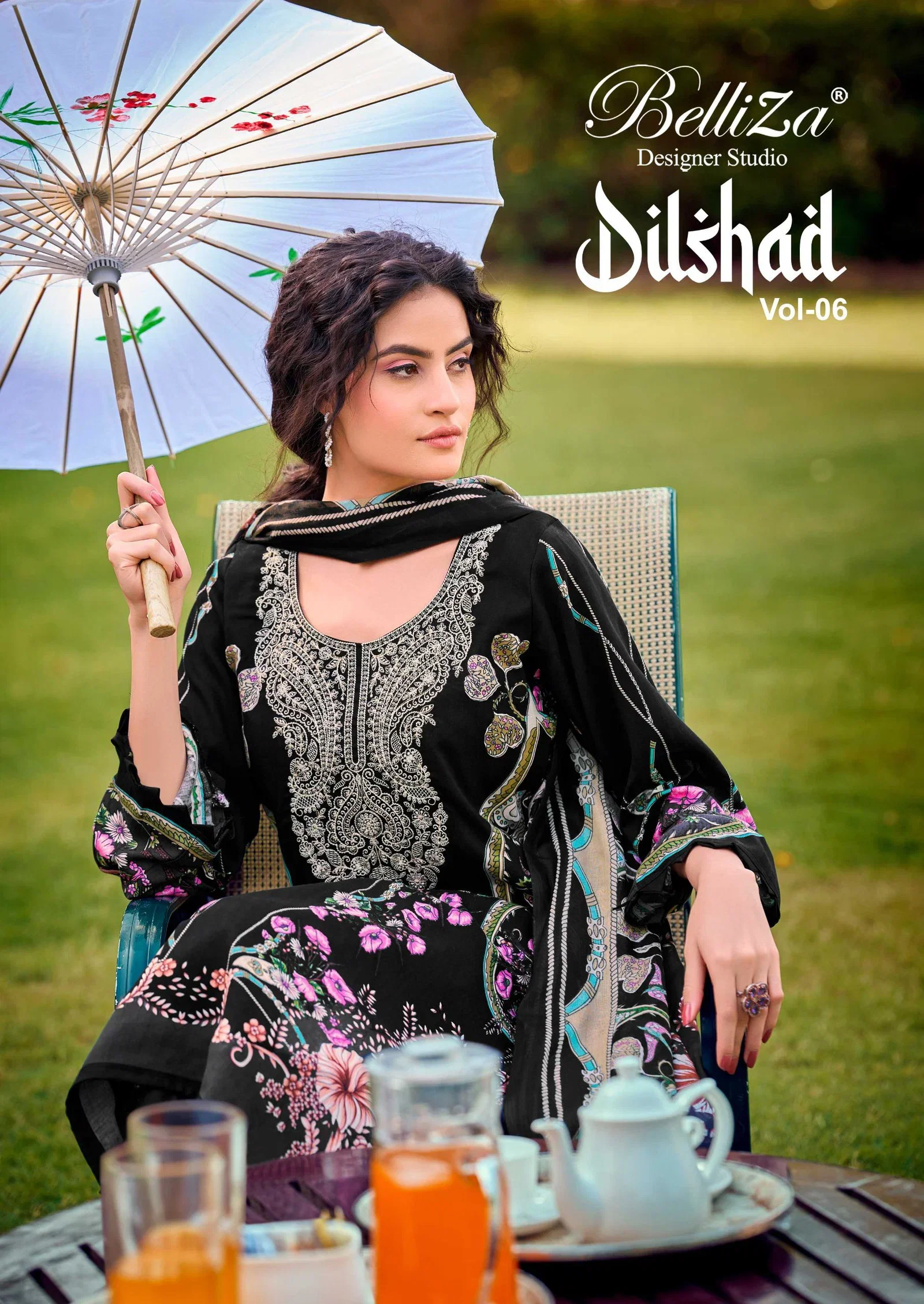 Belliza Dilshad Vol 6 Pure Viscose Rayon Digital Printed Dress Material