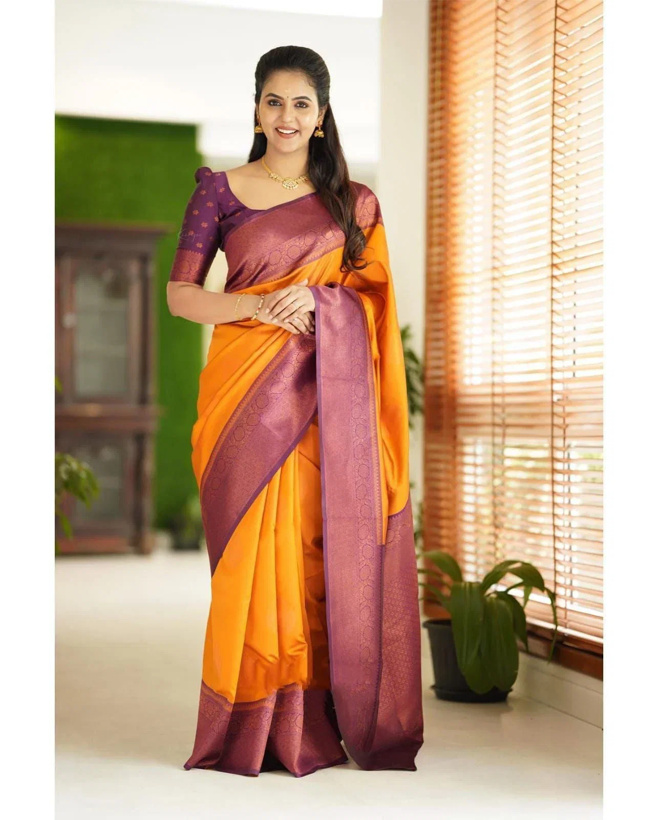 Soft Silk 4059 Lichi Silk Jacquard Worked Saree Collection