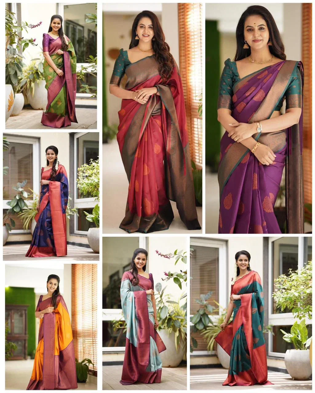 Soft Silk 4059 Lichi Silk Jacquard Worked Saree Collection