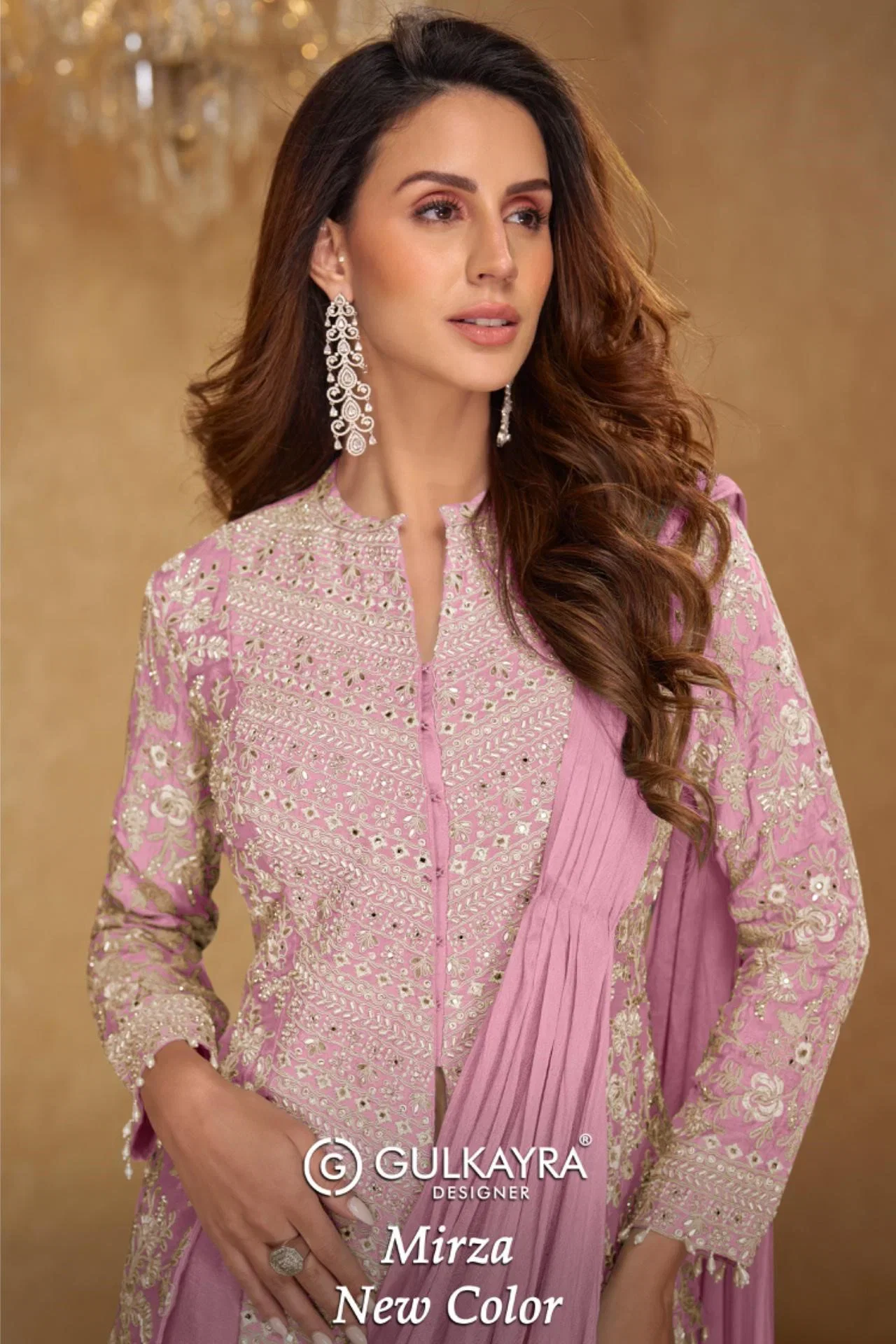 Gulkayra Mirza New Color Chinon With Embroidered Indo Western Collection