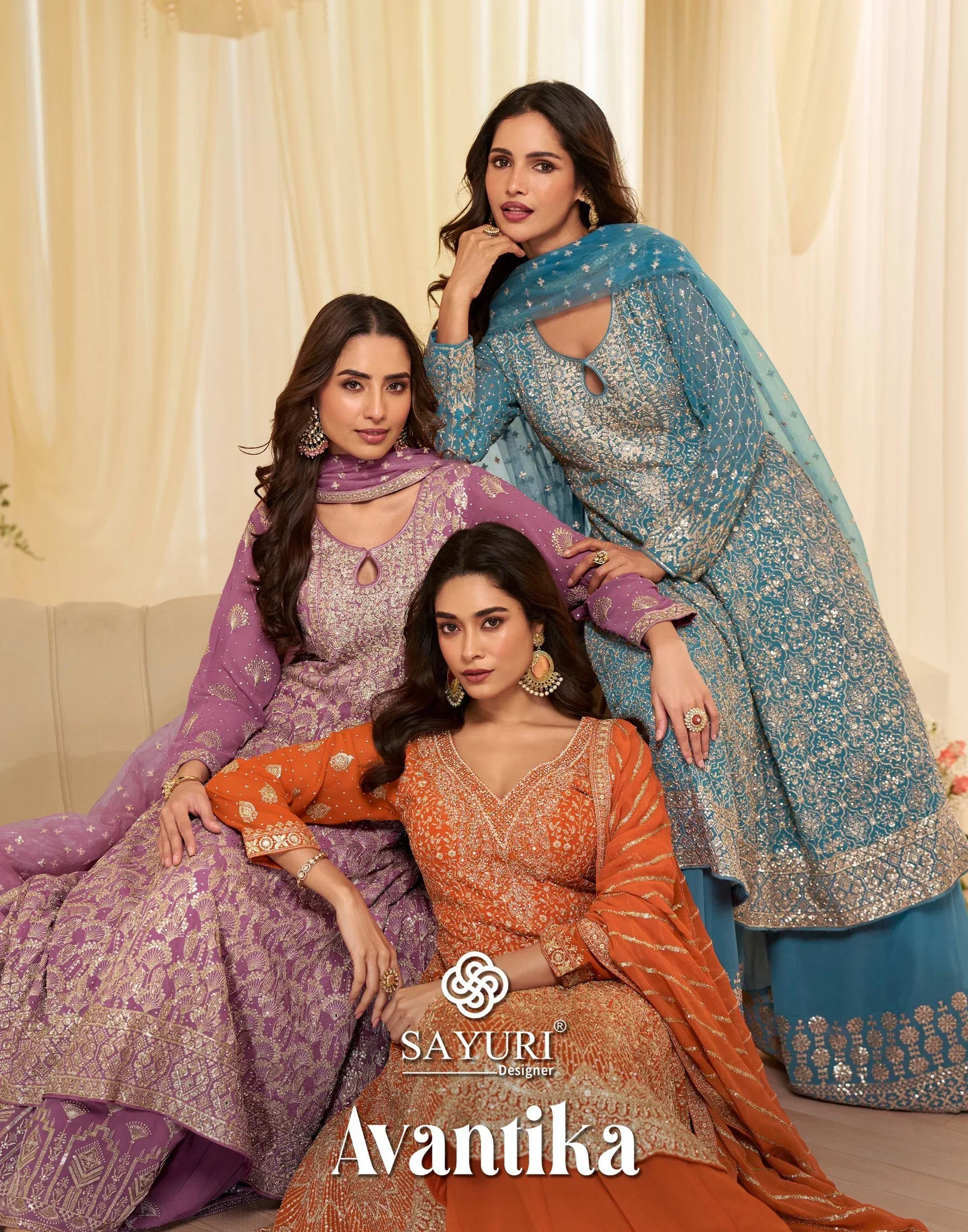 Sayuri Avantika Georgette With Embroidered Work Designer Salwar Kameez