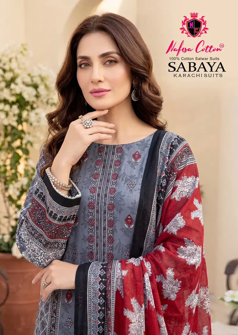 Nafisa Sabaya Vol 1 Cotton Printed Karachi Dress Material Collection