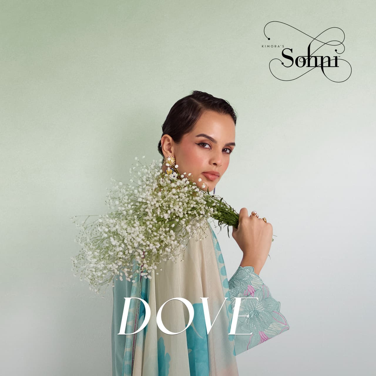 Kimora Sohni Dove Vol 78 Lawn Cotton Embroidered Salwar Kameez