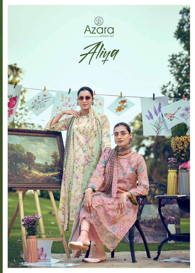Radhika Azara Aliya Lawn Cotton Embroidered Salwar Kameez