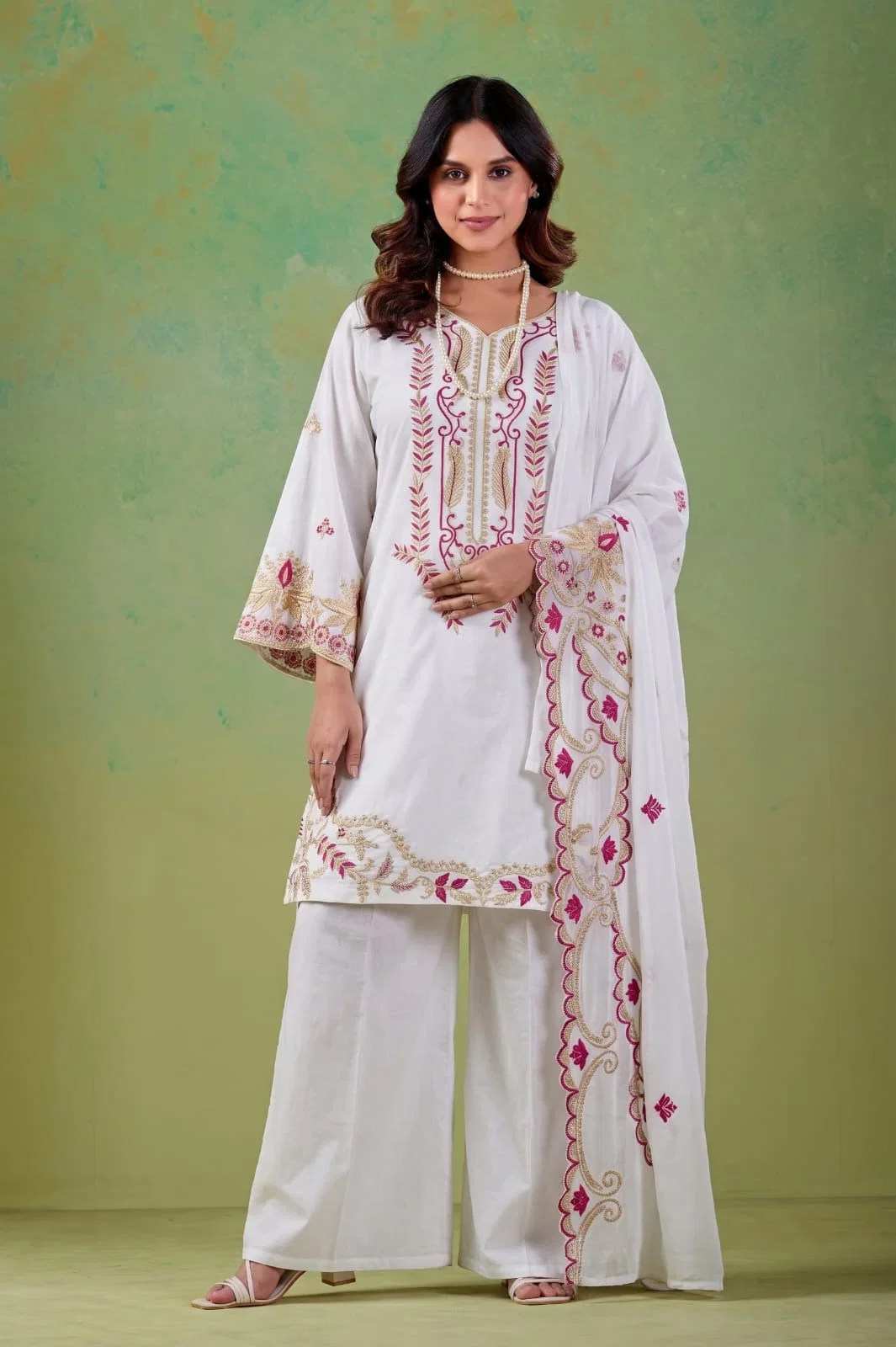 Afsana Nensi Barlin Cotton Embroidered Salwar Kameez