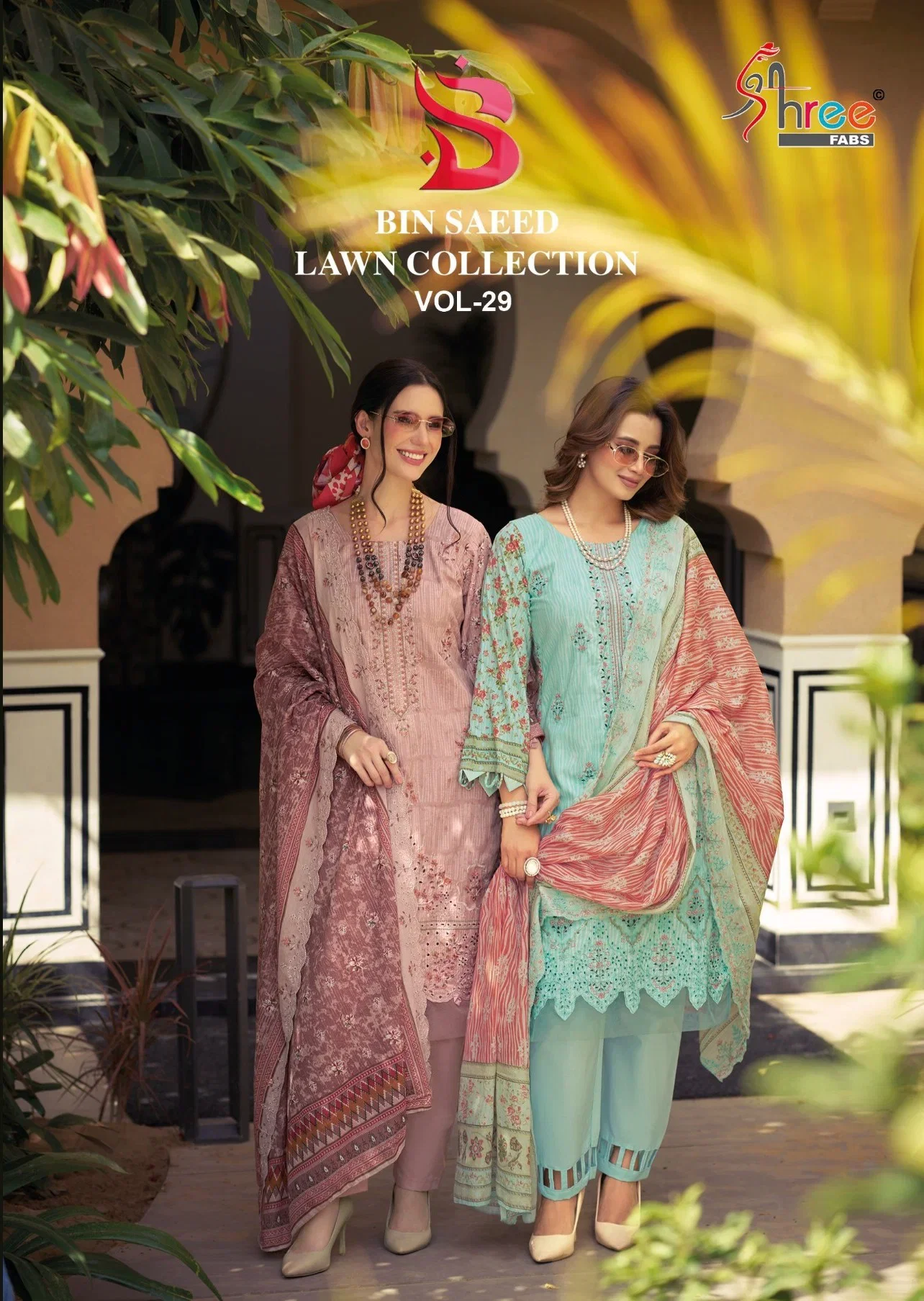 Shree Bin Saeed Lawn Collection Vol 29 Cotton Embroidered Pakistani Suit
