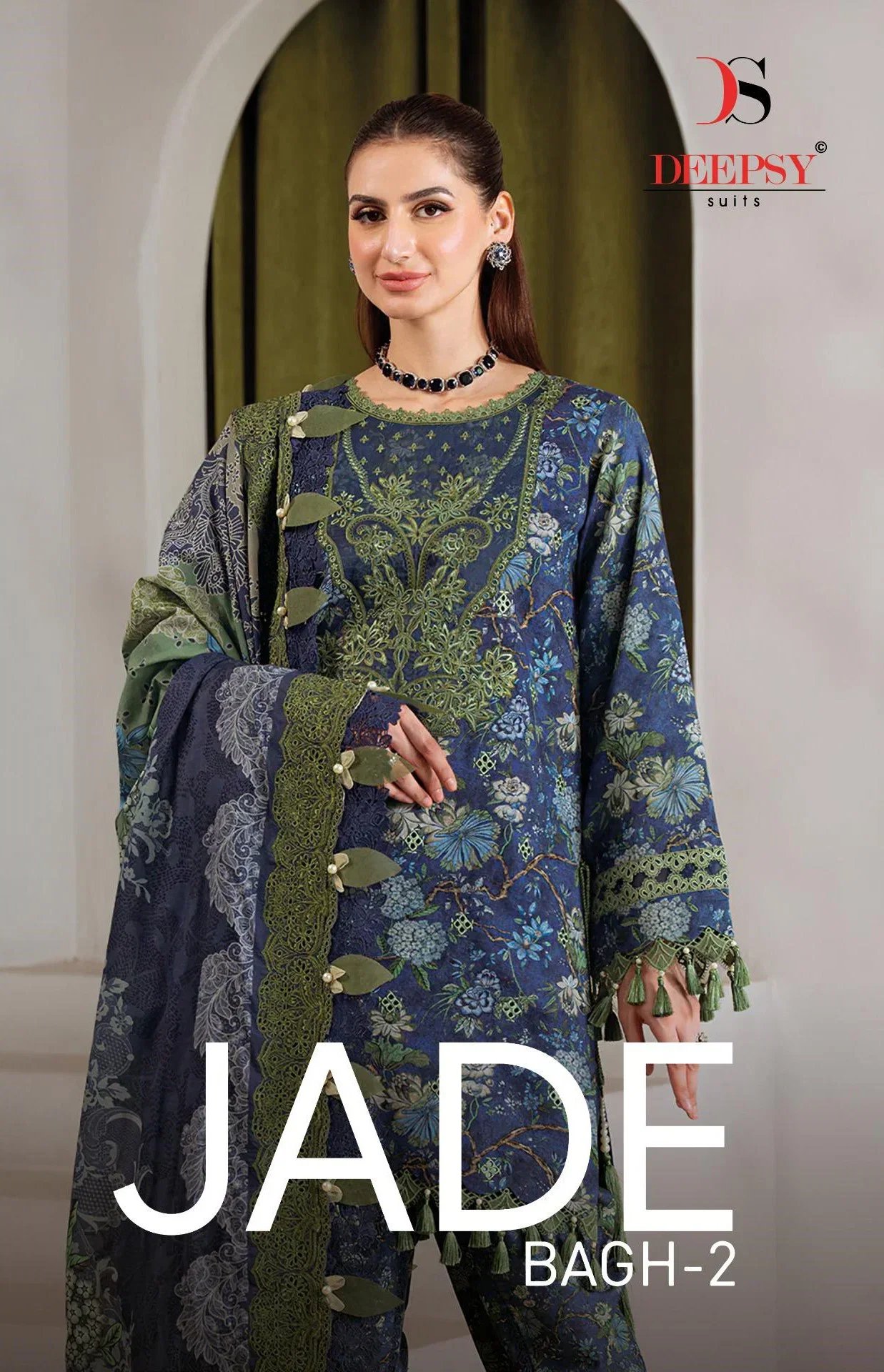 Deepsy Jade Bagh Vol 2 Cotton Dupatta Cotton Embroidered Salwar Kameez