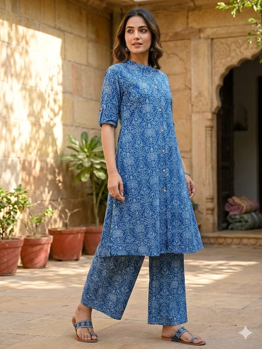 Lrc 05 Cotton Aline Printed Kurti With Bottom Collection