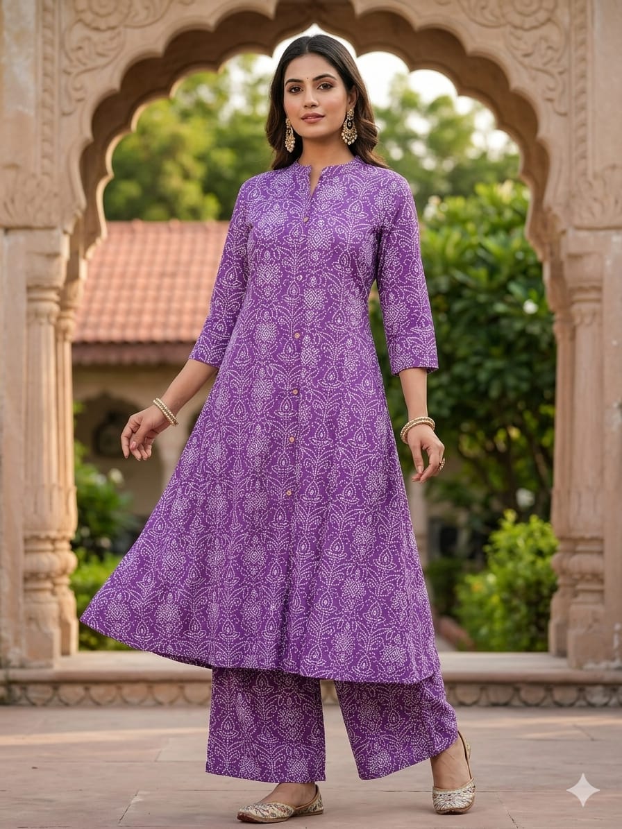 Lrc 05 Cotton Aline Printed Kurti With Bottom Collection