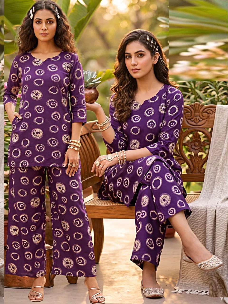 Lrc 08 rayon Printed Co Ord Set Collection