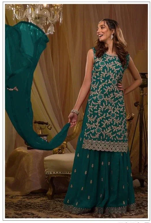 5051 Master Colors A To E Blooming Georgette Embroidered Salwar Kameez