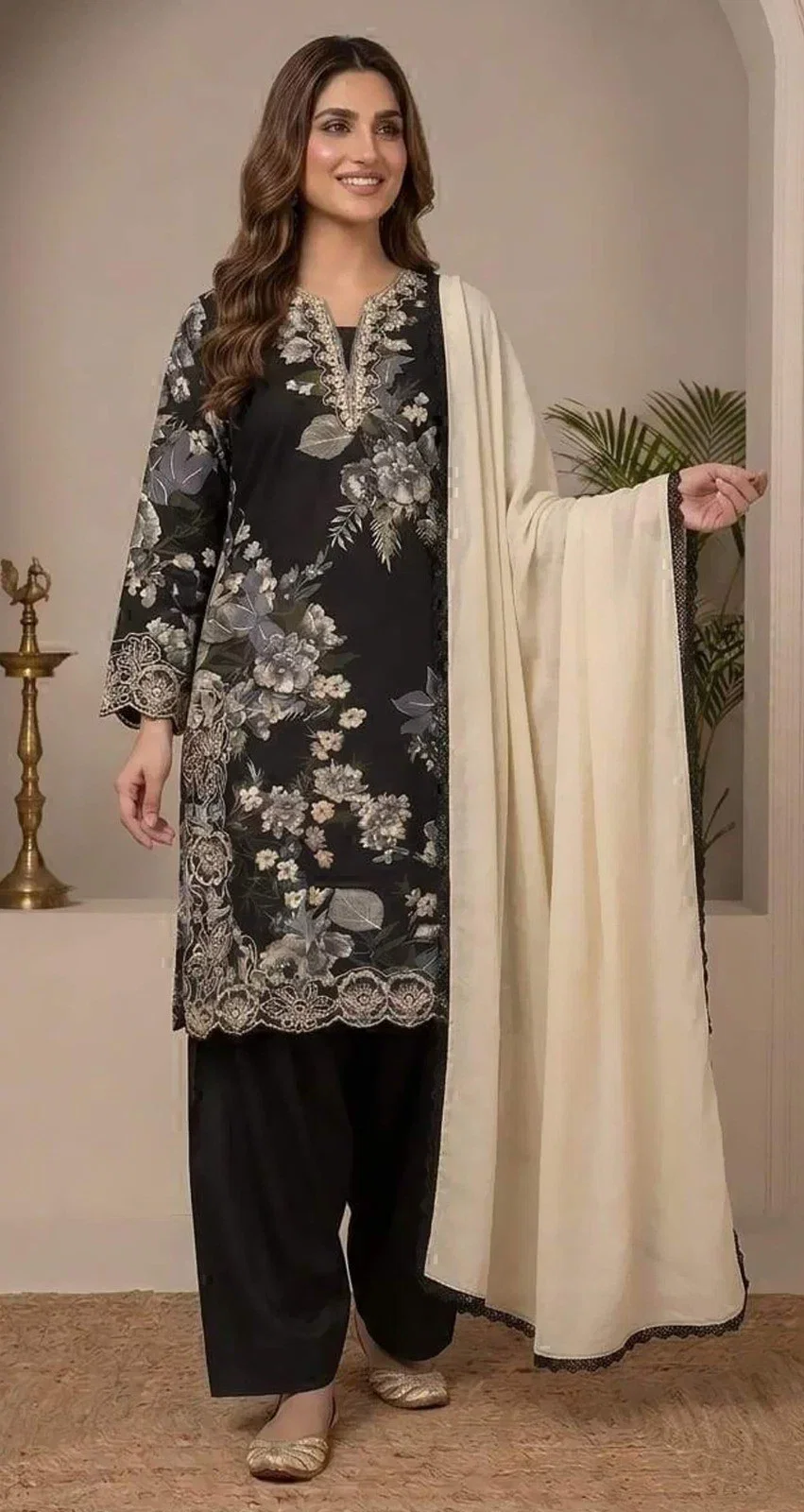 Khas 66 A And B Rayon Patch Worked Salwar Kameez