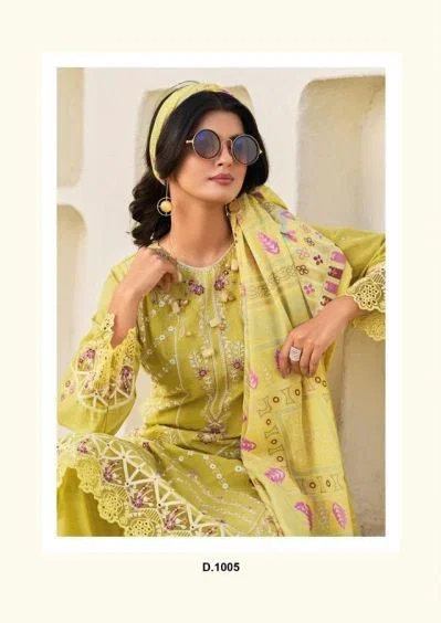 Shree Tasrif 1005 Cotton Dupatta Cotton Embroidered Salwar Kameez
