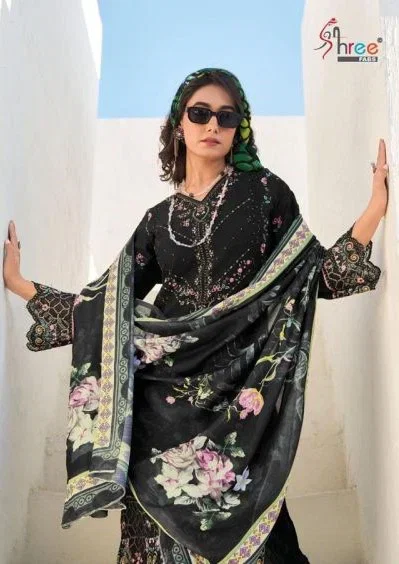 Shree Tasrif 1002 Cotton Dupatta Cotton Embroidered Salwar Kameez