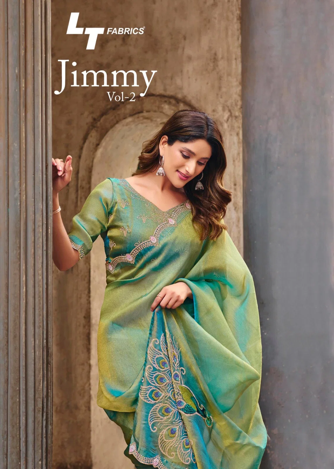 Lt Jimmy Vol 2 Pn Cloud Embroidered Saree Collection