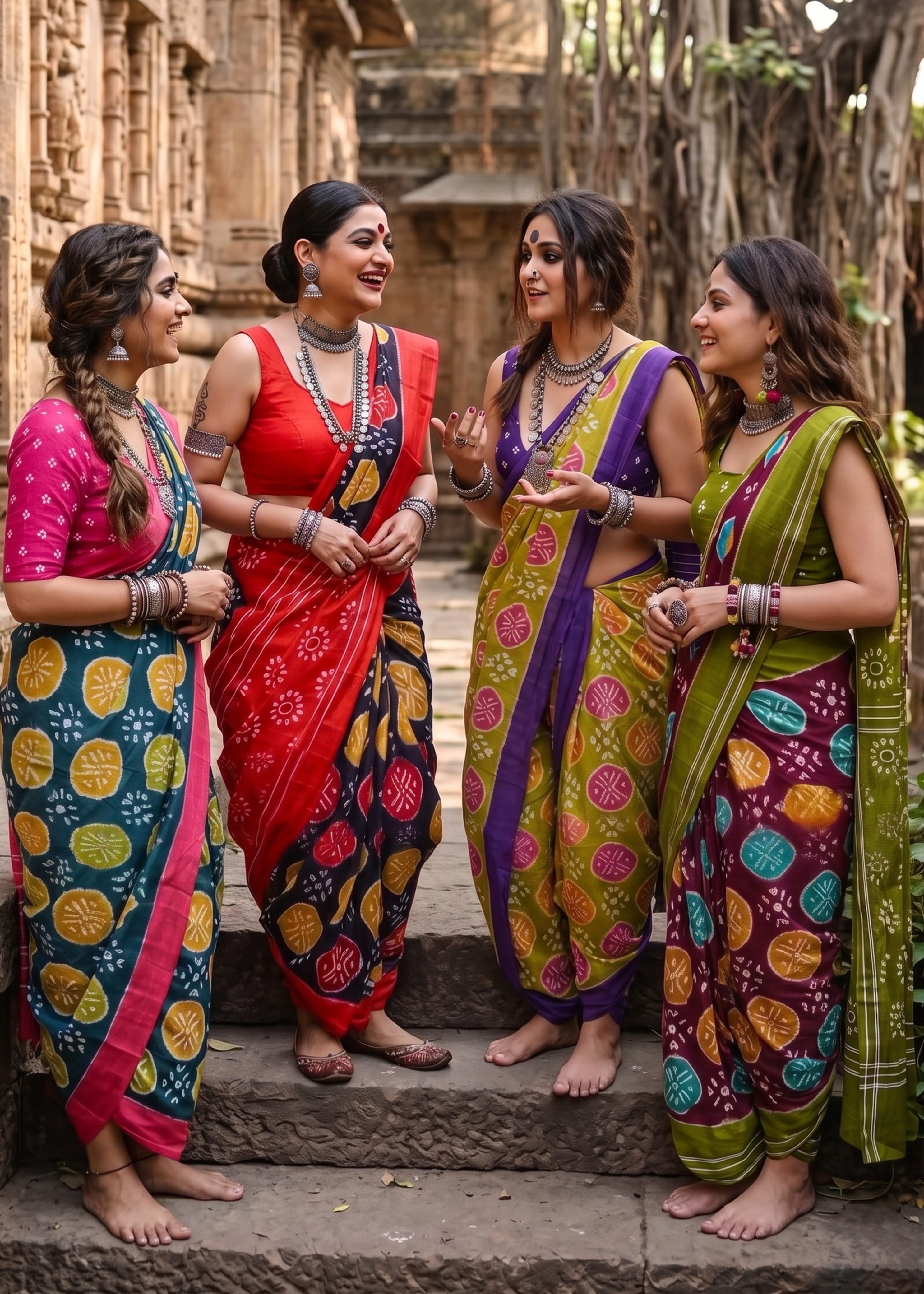 Sm Yami 136 Soft Pure Cotton Ikkat Printed Saree