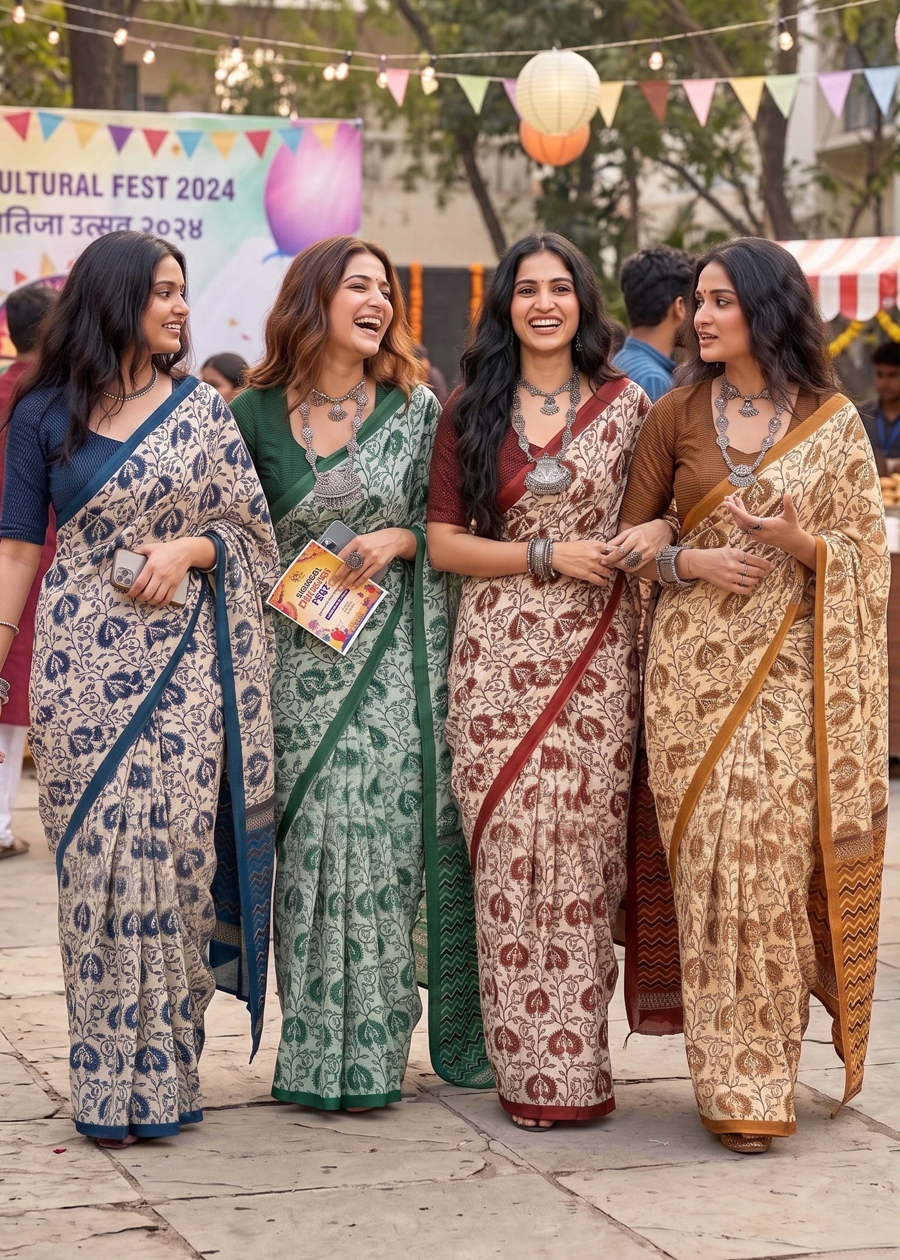 SM Yami 140 Mal Cotton Bagru Printed Saree