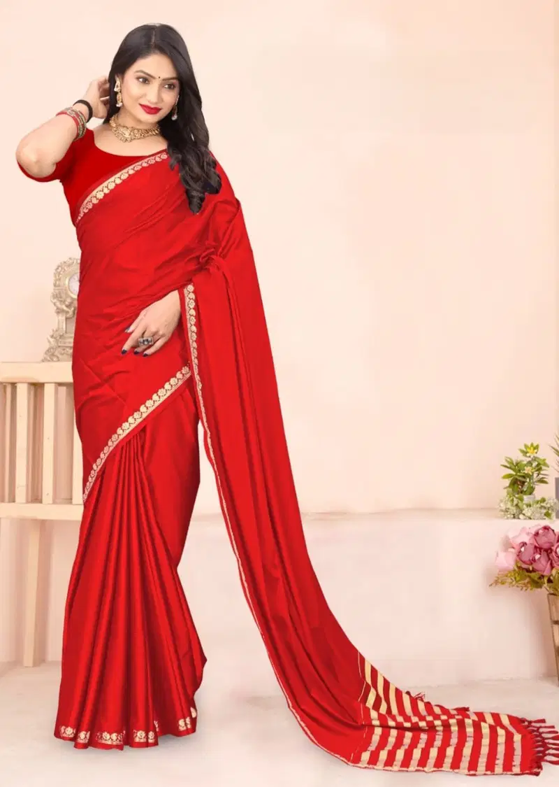 Ismol Silk Soft Mysore Silk Zari Weaving Plain Saree Collection