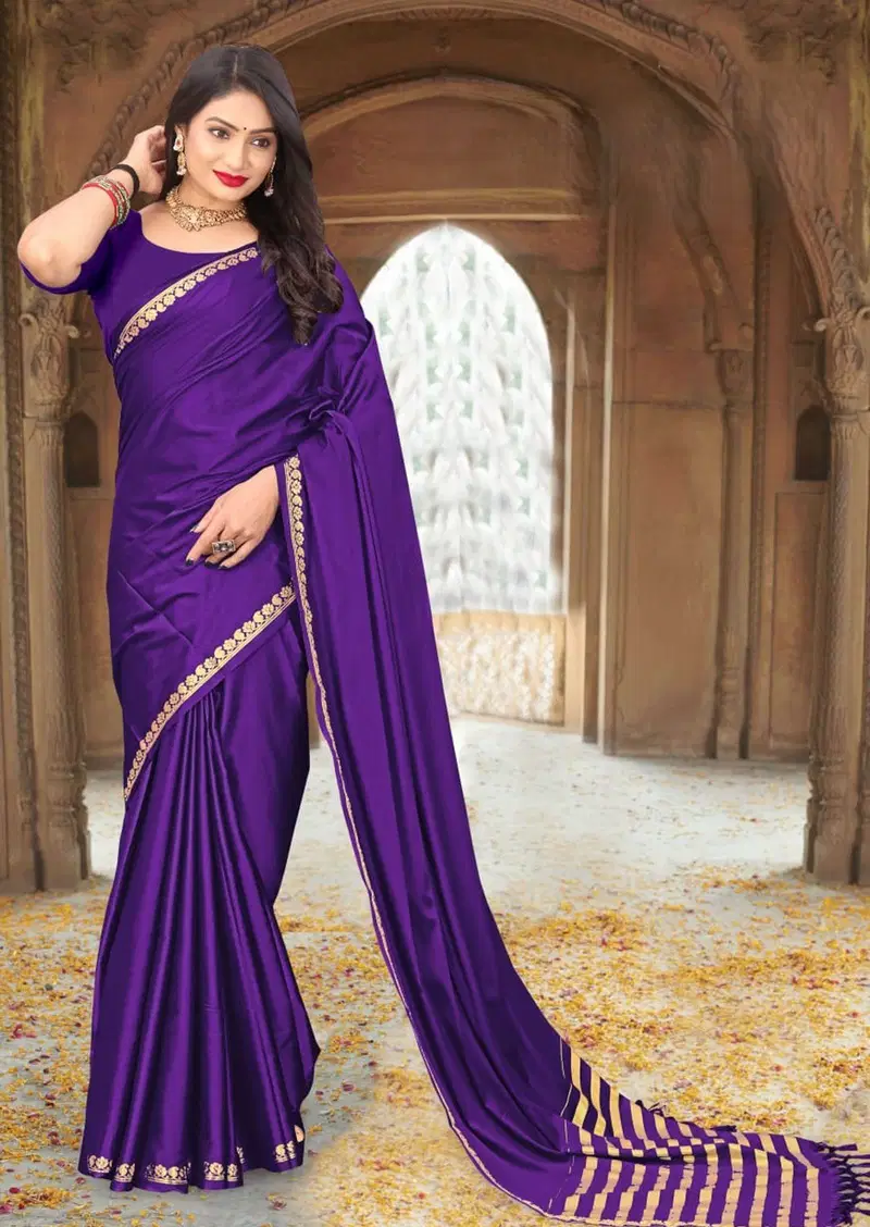 Ismol Silk Soft Mysore Silk Zari Weaving Plain Saree Collection