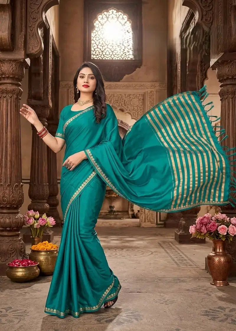 Ismol Silk Soft Mysore Silk Zari Weaving Plain Saree Collection