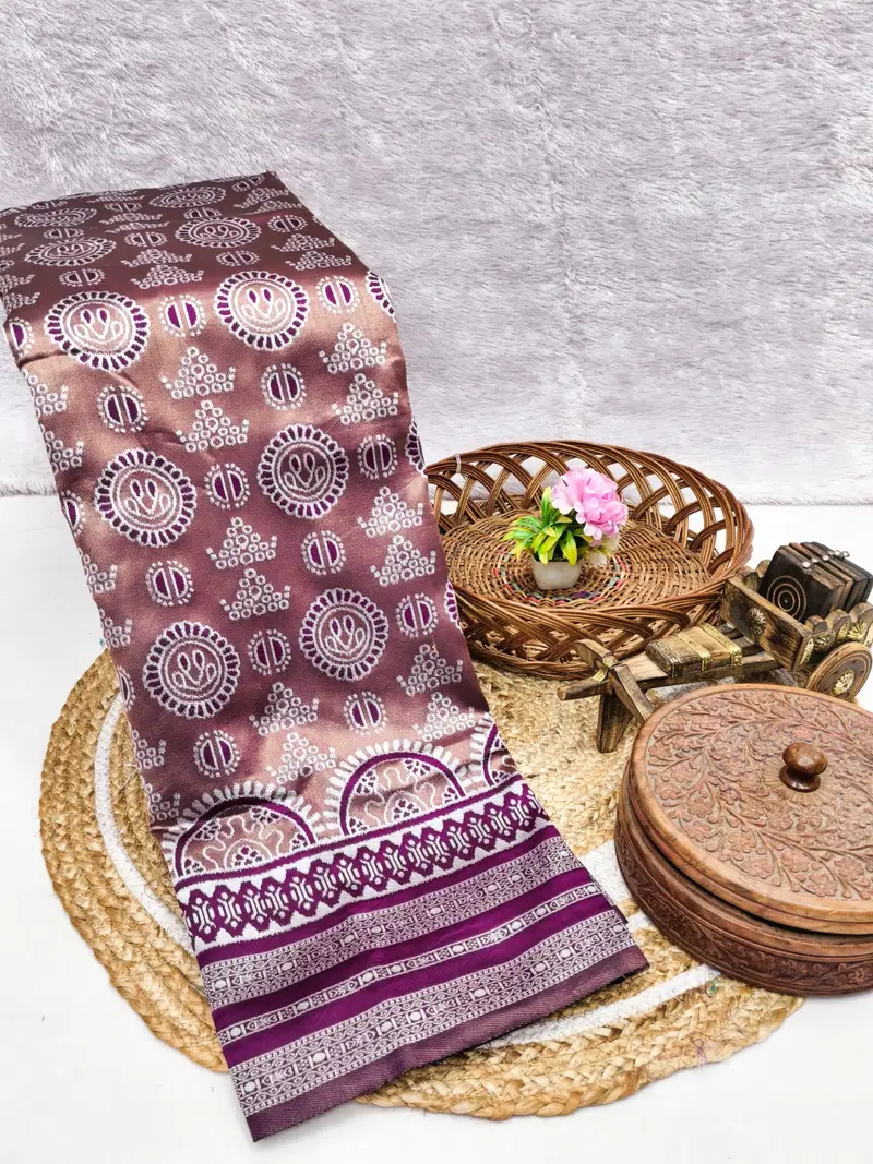 Banarasi 45253 Soft Silk Jacquard Worked Saree Collection