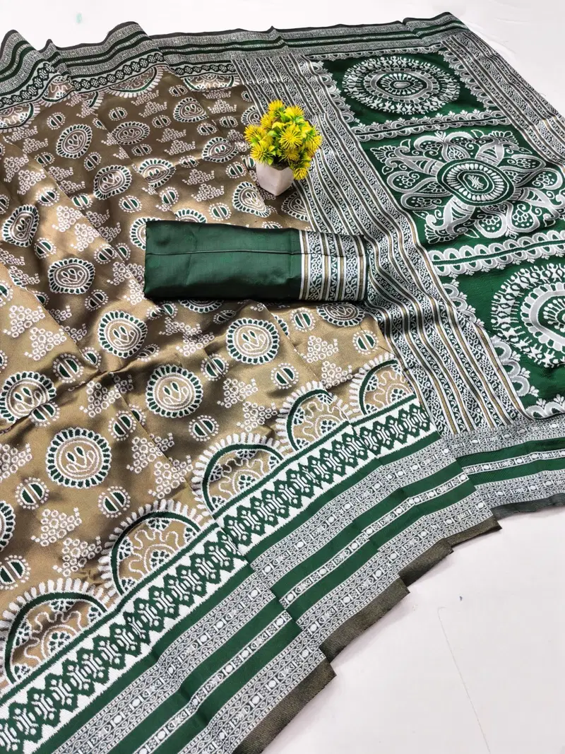 Banarasi 45253 Soft Silk Jacquard Worked Saree Collection