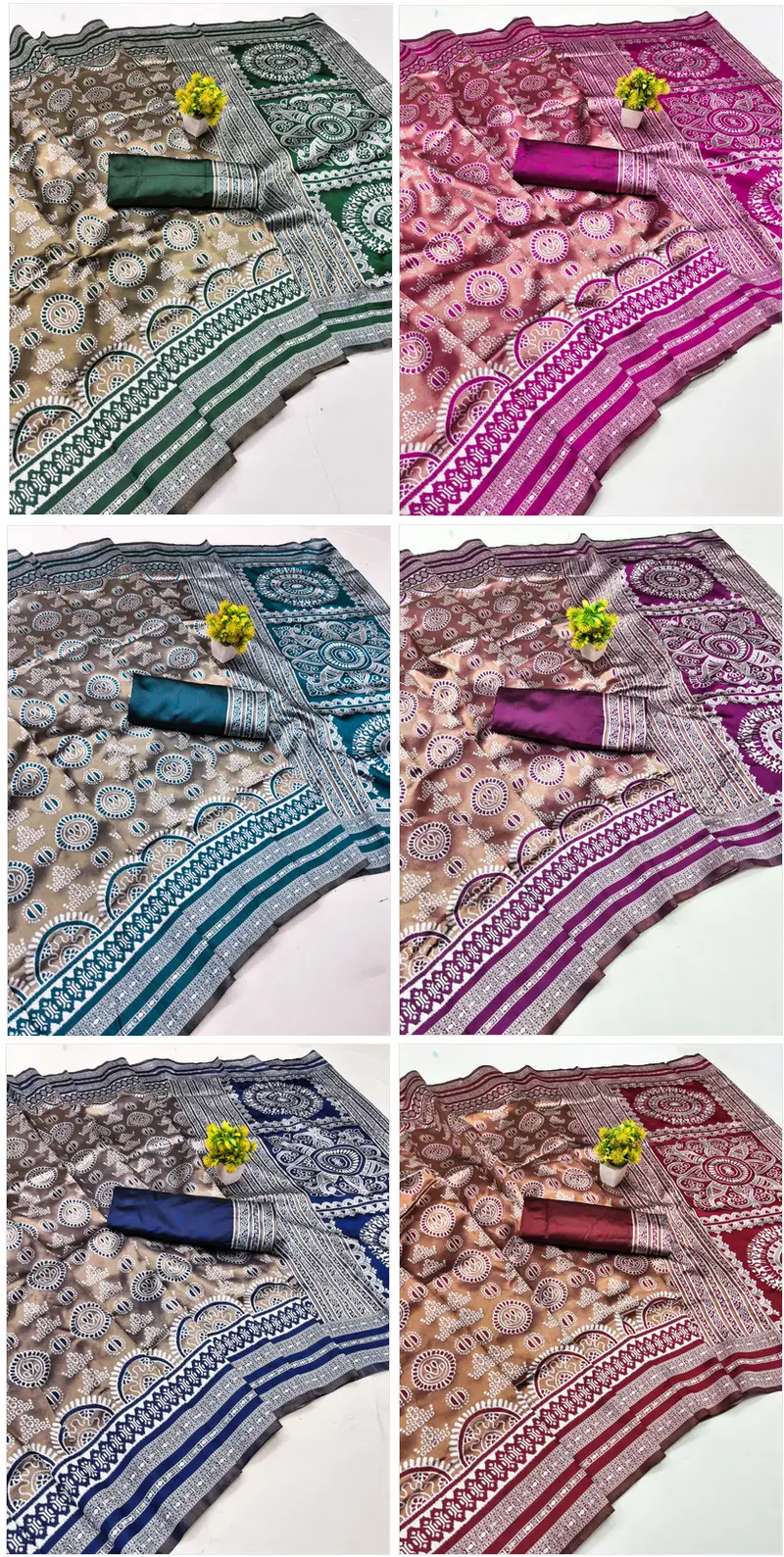 Banarasi 45253 Soft Silk Jacquard Worked Saree Collection